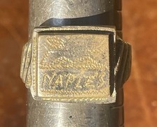 WWII Naples Italy Trench Art Ring Mount Vesuvius GI Souvenir Size 9 picture