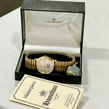 VTG 1990’s Hamilton Masterpiece Quartz Watch Aerospace Machinist Workers NOS picture