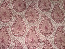 Beautiful Pink Paisley Upholstery Fabric A 3 Yard Piece picture
