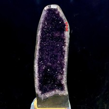 46.7LB Natural Amethyst Geode Quartz Crystal Cluster Cathedral Energy healing picture