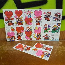 16 Vintage 1989 Super Mario Bros Valentines Cards One unused sheet  picture