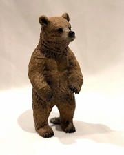Schleich 14686 Standing Grizzly Bear Figure Brown Wildlife 2012 Retired Toy picture