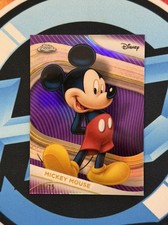 Mickey Mouse 2025 Topps Chrome Disney #1 Purple Refractor /75 🔥 picture