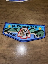 OA Lodge 258 SHENANDOAH collectible blue border flap patch (g50) picture