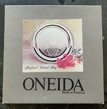 Oneida Maybrook Round Serving Tray Silverplate 10 Inch With box picture