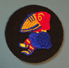 RARE Retro Kansas Jayhawk Mascot Patch-Embroidered  Felt-CC Backing 2-1/2