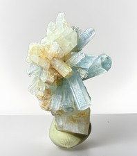 Stunning Natural Blue Aquamarine Crystal Matrix Raw Cluster Specimen Gem Grade picture