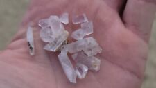 Lot of 16 Small Clear & Cloudy White Barite Crystals from Colorado picture