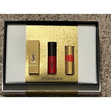 YSL Red Lipstick Set of 3 Yves Saint Laurent Rouge a Levre Collector Prop picture