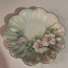 Hand Painted China Plate With Flowers picture