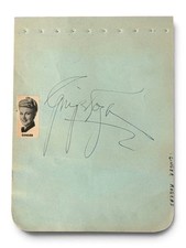 RARE Ginger Rogers Authentic Vintage Signed Album Page – Gary Brucato Provenance picture