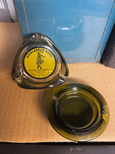 Vintage Highlander Motel Glass Advertising Ashtray Oakland CA 50-60s Collectible picture