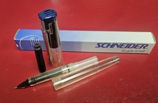Vintage  Rare Schneider Scribant, Clear Fountain Pen , Med PT, c. 1994 - 6827 picture