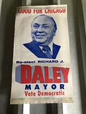 Mayor Richard J Daley 1975 Poster Chicago Windy City Memorabilia AUTHENTIC picture