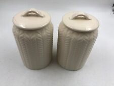 Ashland Ceramic 7in Beige Canister Set of 2 BB02B02008 picture