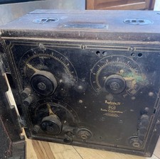 Antique radio 1923 RCA Radiola II AR-800 w/ dealer Tag & Instruction estate Prov picture