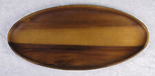 Nambe Oval Wooden Serving Dish 11-1/8 inch Long 5-3/8 inch Wide Marked picture