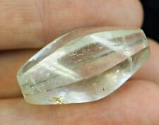 Ancient Near Eastern Rock Clear Crystal Bicone Diamond Barrel Bicone Bead  picture