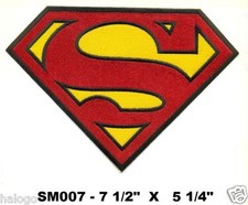 7 INCH AWESOME SUPERMAN PATCH - SM007 picture