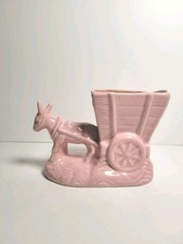 Donkey Pulling A Cart Succulent Planter Pink  picture