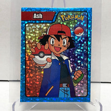 Pokémon Ash 1995 Em18 Hologram Sticker Spanish picture