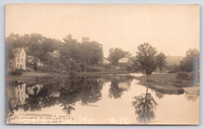 1908 RPPC Harrison, Maine - Bolsters Mills - The Crooked River Unposted Postcard picture