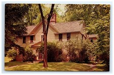 Postcard Louisa May Alcott Home Author Little Women Concord Mass Chrome Unposted picture