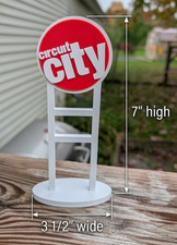 Circuit City Electronics Store Sign Replica | 3D Printed Retro Store Decor picture
