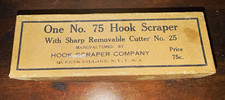 RARE Vintage Hook Scraper Co No. 75 Original Box w No. 25 Cutters Portland OR picture