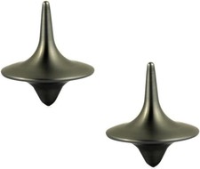 2Pcs Silver Accurate Spinning Top,Forever Spin,Portable Precision Metal...  picture