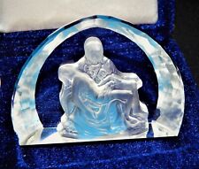 EASTER PIETA CUT CRYSTAL PRISIM WITH CASE picture