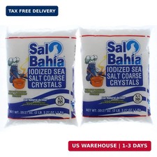 2 Pk. Sal Bahia Iodized Sea Salt Coarse Crystals 2.2 Pounds (4.4 Pounds Total) picture