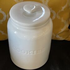 Our Table Simply White Porcelain Cookie Jar picture