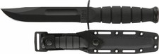 KA-BAR 1258 5.25in 1095 Short Tactical Black Fighting Knife Hard Sheath USA picture