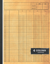 4 Column Ledger Book: Accounting Ledger Book for Bookkeeping, Income picture