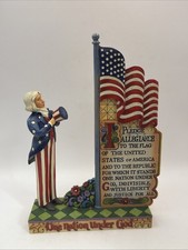 Jim Shore 2010 Uncle Sam Heartwood Creek Figure One Nation Under God RARE 9” picture