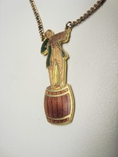 Vintage Hampden Man Enameled Tie Clasp, Massachusetts picture