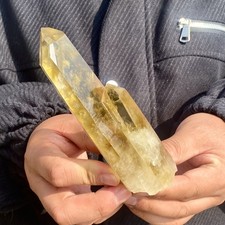 374G Natural citrine cluster mineral specimen quartz crystal restoration- picture