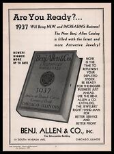 1937 Benjamin Allen & Company Wholesale Jewelry Catalog Book Offer Print Ad picture