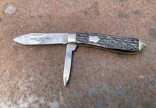 NIB 1987 Winchester USA made Dogleg Teardrop Jack, Rogers Jigged Bone picture