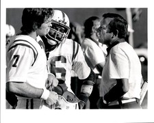 LD439 1976 Orig Photo TED MARCHIBRODA BERT JONES LYDELL MITCHELL BALTIMORE COLTS picture