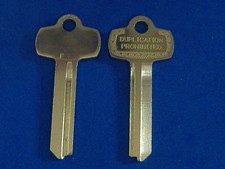 TWO NICKEL SILVER FITS BEST KEY BLANKS FOR 