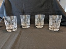 Waterford Millennium Crystal Set of 4 Double Old Fashion Glasses - Health picture
