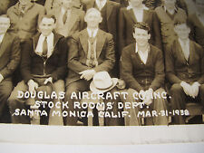1938 DOUGLAS AIRCRAFT SANTA MONICA STOCK RM STAFF PANORAMA PHOTO DC-3 WWII 8x19 picture