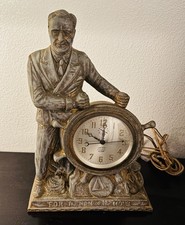 1930s FDR Franklin D Roosevelt “Man of the Hour” MantelClock United Electric USA picture