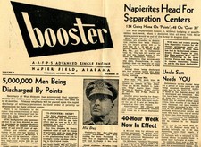 Booster Newspaper August 28 1945 AAFAFS Napier Field Dothan Alabama WWII M0060C picture