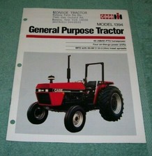 CASE IH MODEL 1394 TRACTOR ORIGINAL SALES BROCHURE BULLETIN, INFO SPECS picture