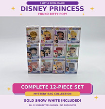 Funko Bitty POP Disney Princess Complete 12pc Mystery Bag Set Gold Snow White picture
