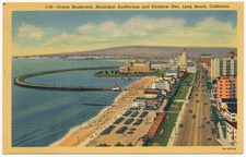 Ocean Boulevard, Municipal Auditorium, Rainbow Pier, Long Beach, California picture