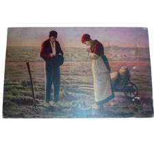 Vintage 1908 The Angelus Millet Art Postcard Havensville KS Postmark 1c Stamp picture